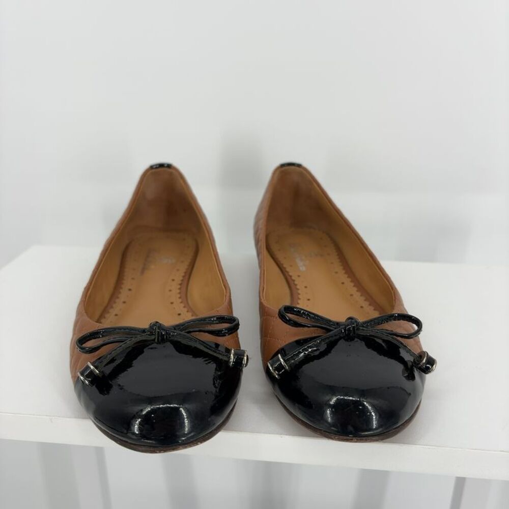 Brooks Brothers leather Tan Quilted Flats - Picture 3 of 6